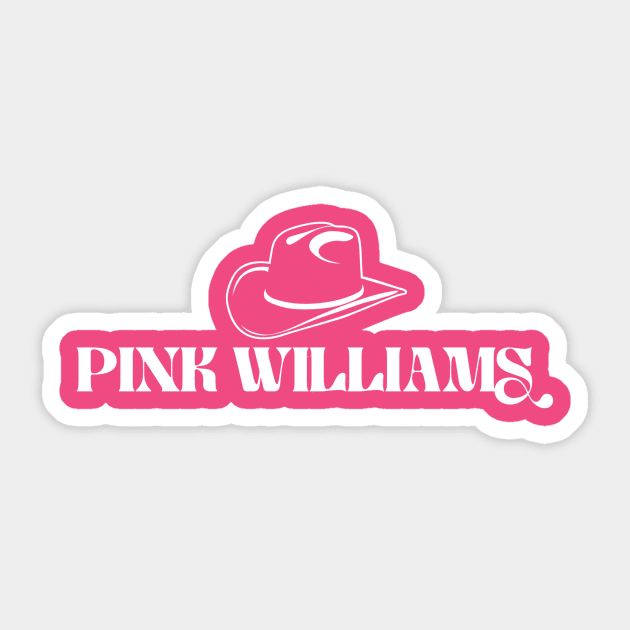 Pink Williams Name Logo Sticker by Pink's Mercantile  